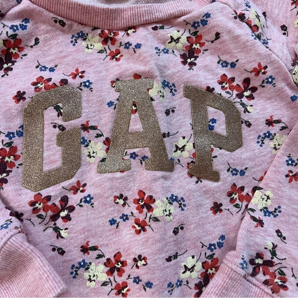 GAP | Girls’ Floral Ruffle Crewneck Sweatshirt